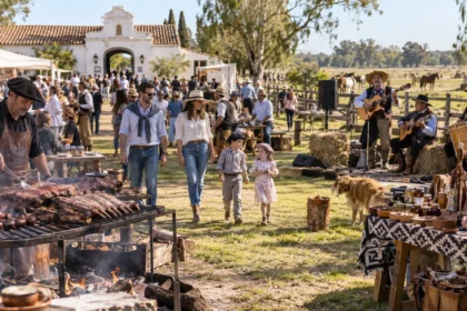 Festival rural en una estancia bonaerense con asado, feria y música en vivo