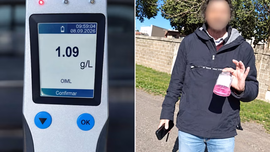 “fue el enjuague bucal”: la increíble excusa tras dar positivo en un control de alcoholemia