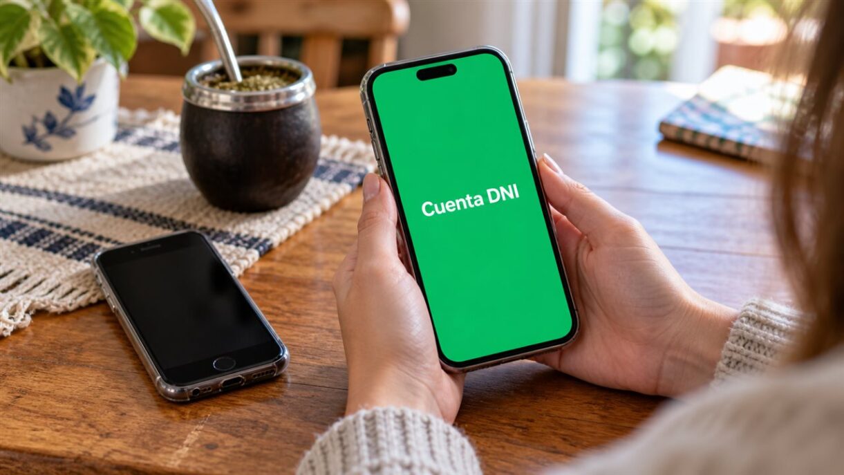 Cuenta dni activa un descuento especial por el día del maestro: cómo ahorrar $15. 000 2 Persona sosteniendo un celular con cuenta dni y otro teléfono sobre la mesa