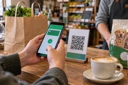 Pago con cuenta dni mediante código qr en un comercio de barrio