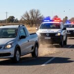 Persecución y tiros entre monte y general belgrano: intentó escapar y terminó chocando contra un móvil policial
