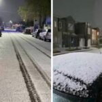 Una ciudad bonaerense quedó cubierta de blanco en pleno septiembre