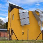 Violento temporal de viento provoca destrozos en la costa atlántica bonaerense