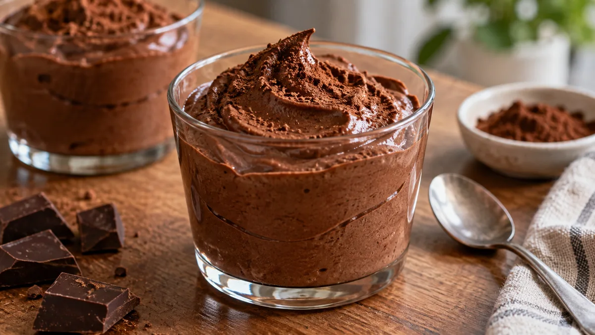 Con 3 ingredientes y sin azúcar: la mousse de chocolate cremosa que no necesita harina ni horno 3 Con 3 ingredientes y sin azúcar: la mousse de chocolate cremosa que no necesita harina ni horno