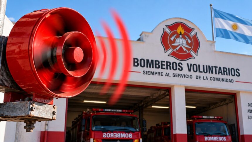 Sirenazo nacional: bomberos voluntarios hicieron oír su reclamo por los subsidios adeudados