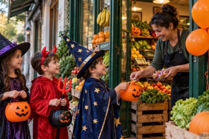 Halloween: proponen que los comercios coloquen un globo naranja si van a regalar golosinas
