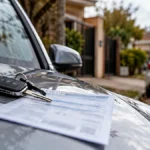 Llave de un vehículo y documentación vinculada al vencimiento de la patente bonaerense