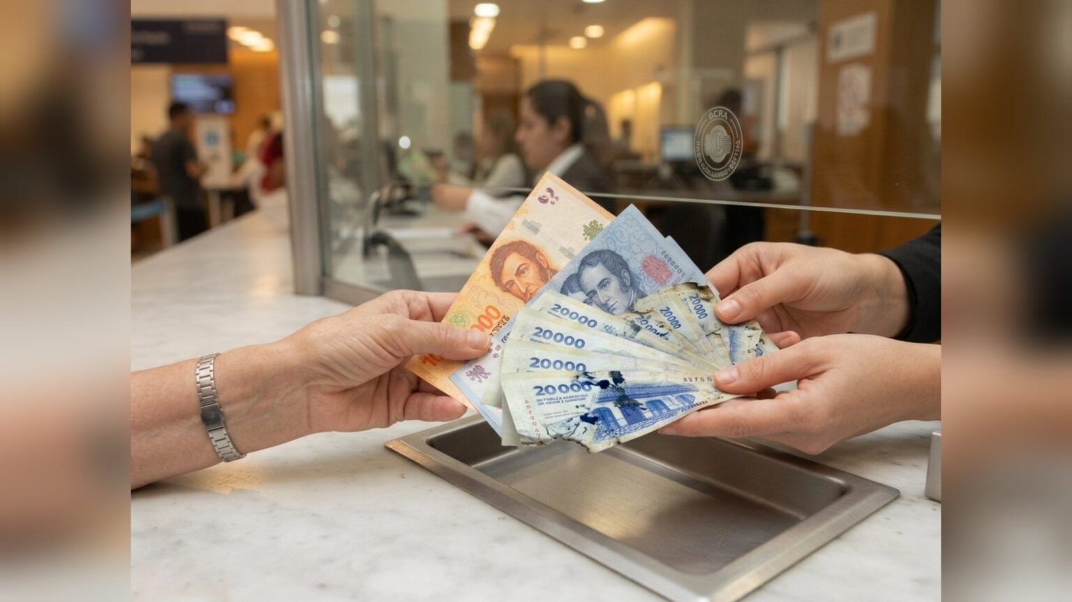 Billetes rotos o manchados: qué hacer si una sucursal no te quiere cambiar pesos deteriorados