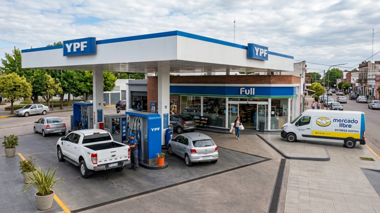 Ypf y mercado libre: las estaciones de servicio serán puntos para retirar compras online